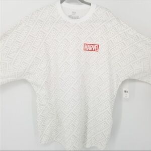 Disney Parks Marvel Spirit Jersey White with Red Size XL NWT